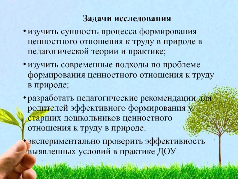 Ценностное отношение к природе