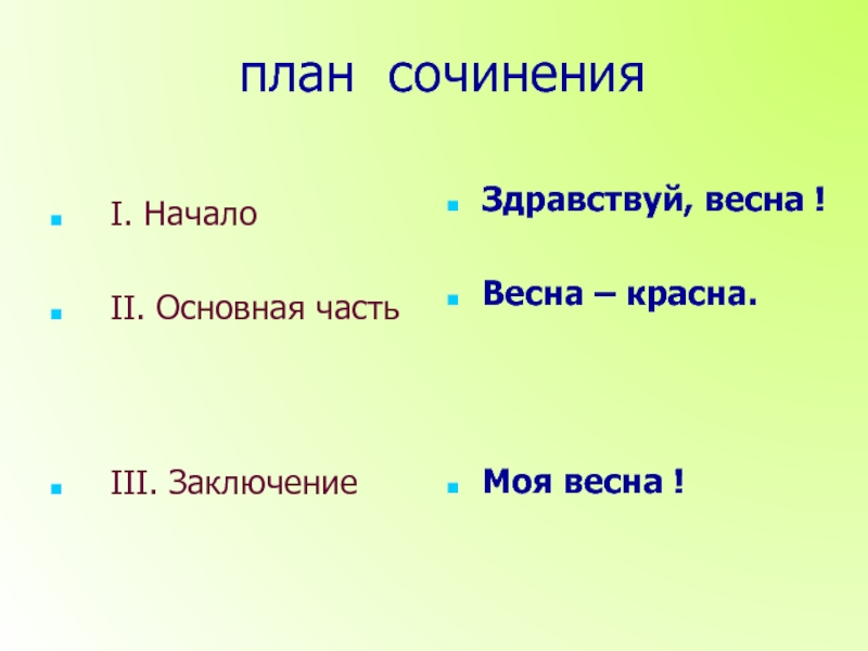 Аксенова весна план к рассказу