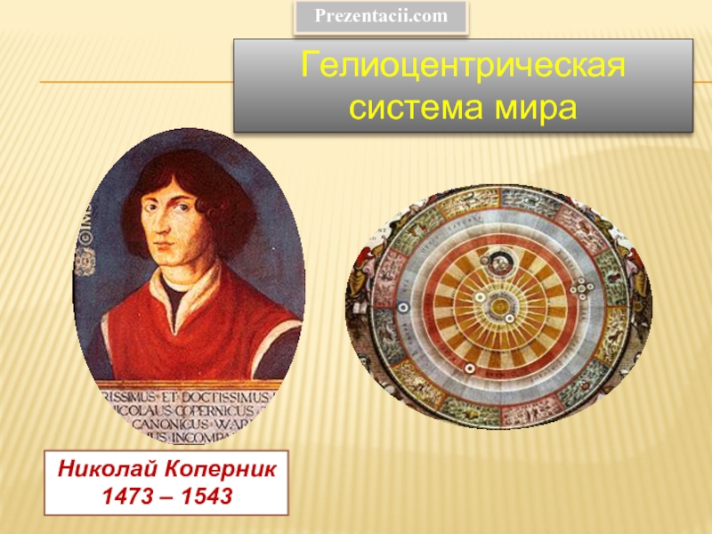 Николай Коперник 1473 – 1543Гелиоцентрическая система мираPrezentacii.com