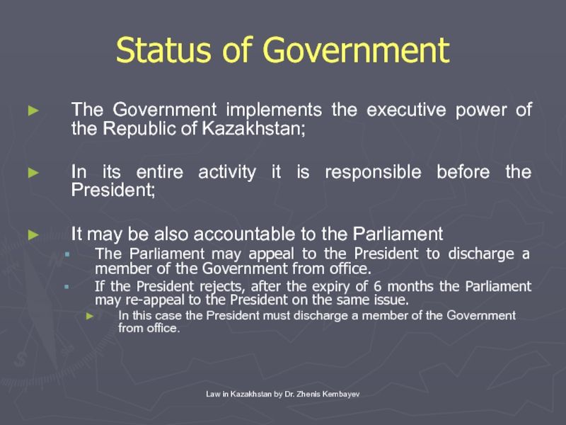 Status of Government