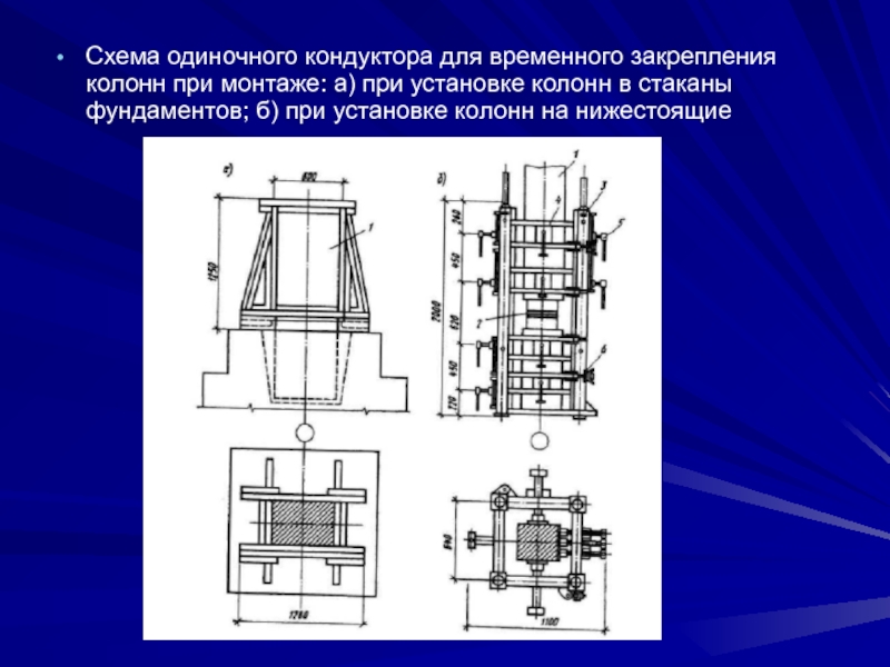 Схема одиночного кондуктора