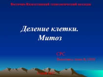 Восточно-Казахстанский технологический колледж
СРС
Подготовил: Ахмет Н,