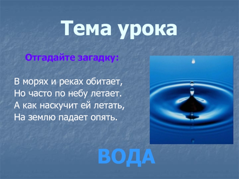 Загадки под водой и под землей презентация