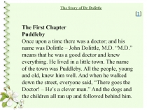 The Story of Dr Dolittle 5 класс