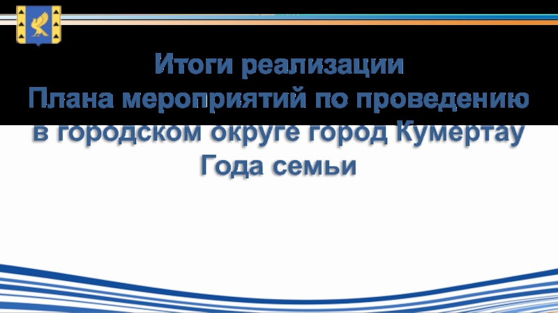 Итоги реализации
Плана мероприятий по проведению в городском округе город