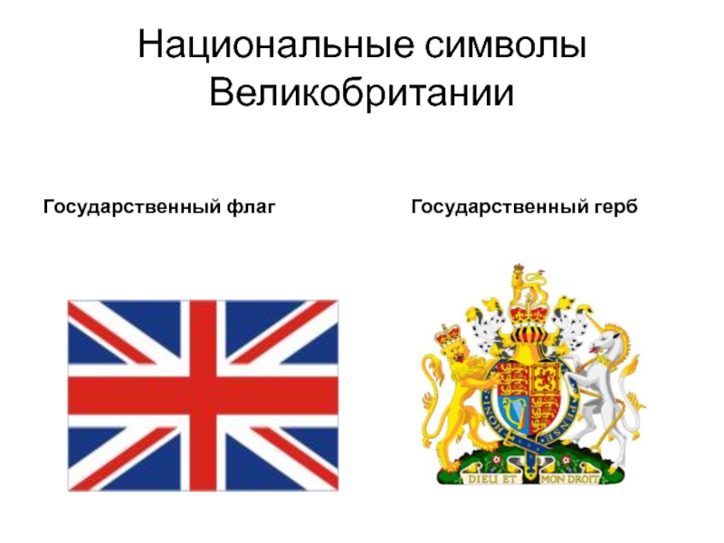 Символами чего являются национальные символы. Флаг и герб Великобритании. Национальные символы Великобритании. Символы Великобритании презентация. Англия символы страны.