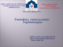 ҚОЖА АХМЕТ ЯСАУИ АТЫНДАҒЫ ХАЛЫҚАРАЛЫҚ ҚАЗАҚ - ТҮРІК У НИВЕРСИТЕТІ