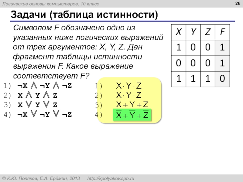 Символом f обозначено одно из. Таблица истинности Информатика 10 класс. Логические выражения задания. Дан фрагмент таблицы истинности выражения f. Ение логических выражений.