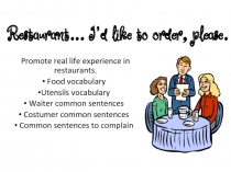 Restaurant... I’d like to order, please