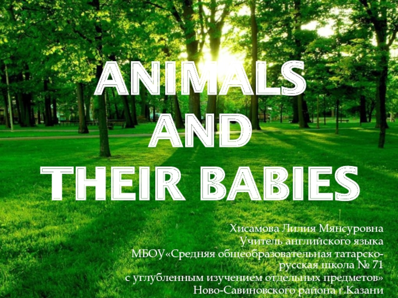 Animals AND their babies