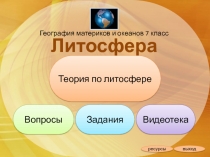 Литосфера Земли 7 класс