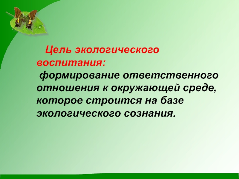 Формирование ответственного отношения к животным. Цель экологического воспитания.  Формирование ответственного отношения к окружающей среде через. Цель экологического учета. Ответственный в школе за экологическое воспитание.