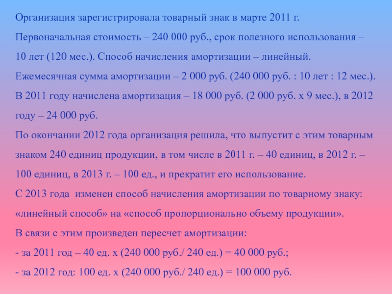 Компания единица. Срок амортизации. Методы амортизации. Амортизационная группа товарного знака. Срок полезного использования обозначение.