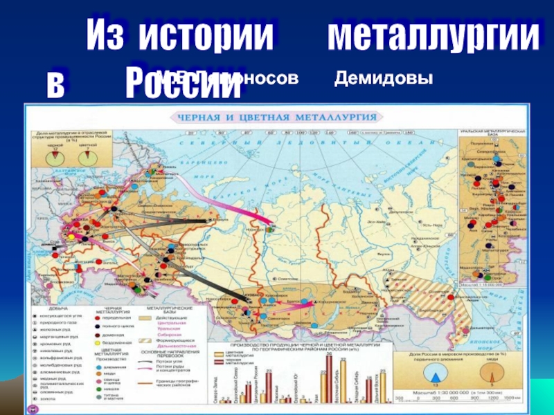 Металлургическая карта россии