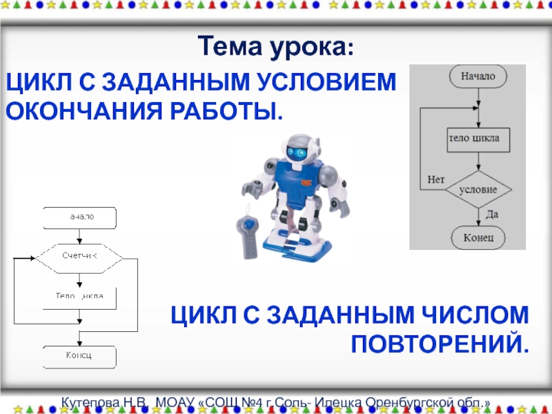 Презентация на тему программирование циклов с заданным условием окончания работы