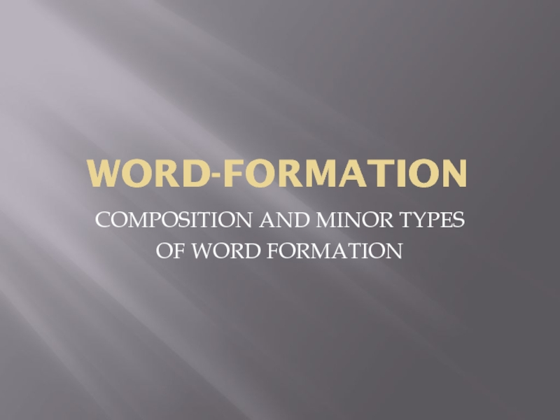 Word-formation