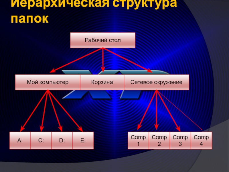 Иерархия структуры. Иерархическая структура. Сетевая среда.