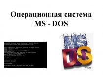 Операционная система
MS - DOS