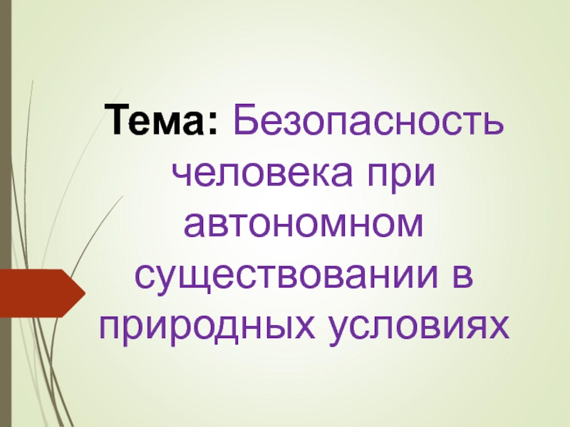 Безопасность при вынужденной автономии