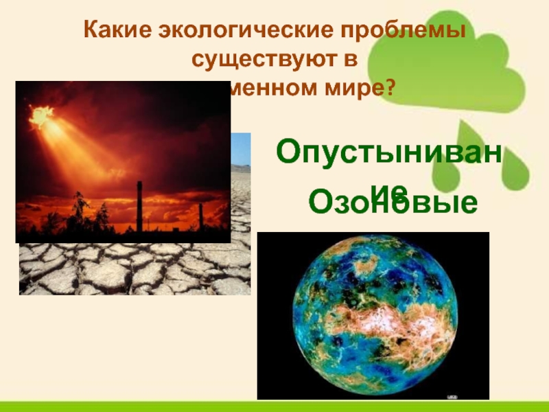 Какие экологические проблемы существуют в современном мире? 2 класс