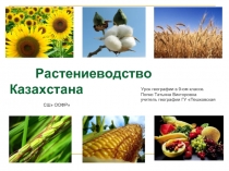 Растениеводство Казахстана