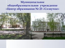 Муниципальное общеобразовательное учреждение Центр образования № 23 Созвучие