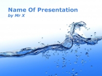 Шаблон для презентации Голубая вода