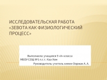 Исследовательская работа «Зевота как физиологический процесс»