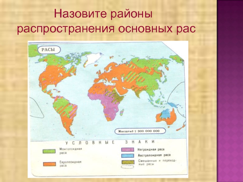 Карта расселения рас