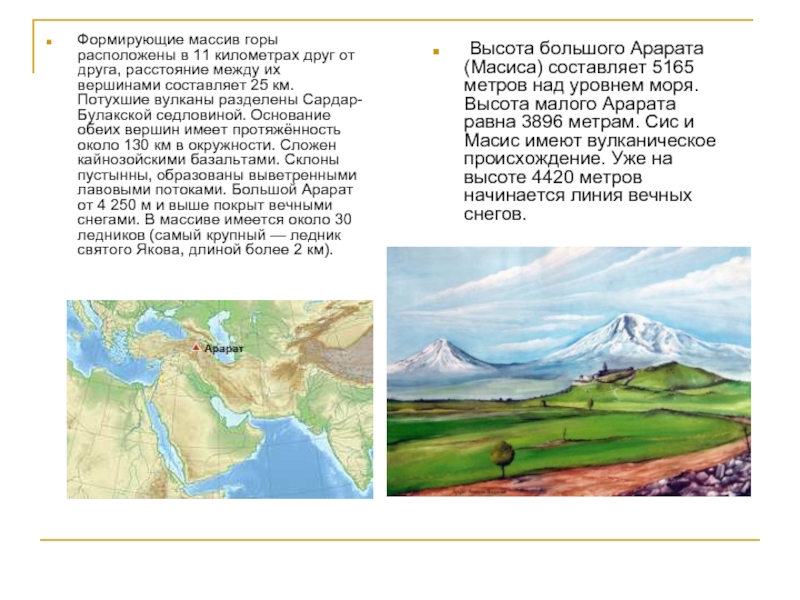 Малая высота. Высота большого Масиса и маленького Арарат. Арарат высота над уровнем моря. Гора Арарат высота над уровнем. Высота малого Арарата.
