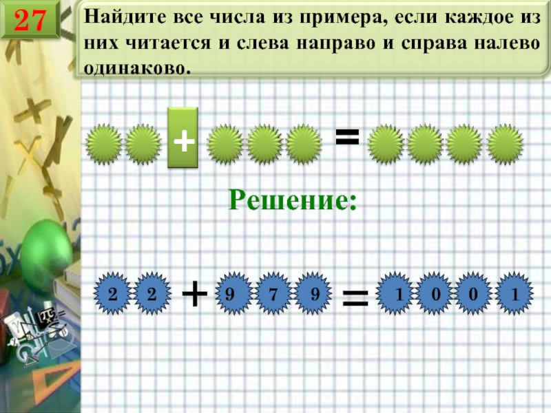 Число читающееся одинаково слева и справа. Справа налево и слева направо цифр. Цифры читаются одинаково слева направо. Число одинаково читается слева направо и справа. Число которое читается одинаково слева направо и справа налево.