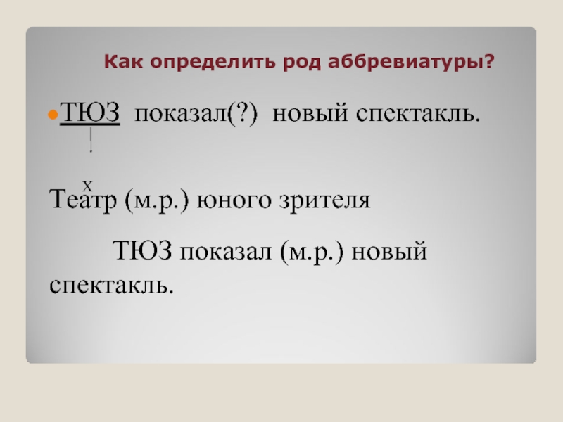 Род аббревиатур. Определение рода аббревиатур. Как определить род аббревиатуры. Грамматический род аббревиатур. Правило определения рода аббревиатур.