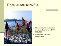 Промысловые рыбы