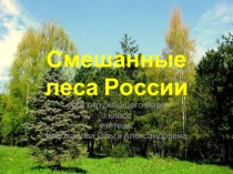 Урок окружающего мира 3 класс «Смешанные леса России»