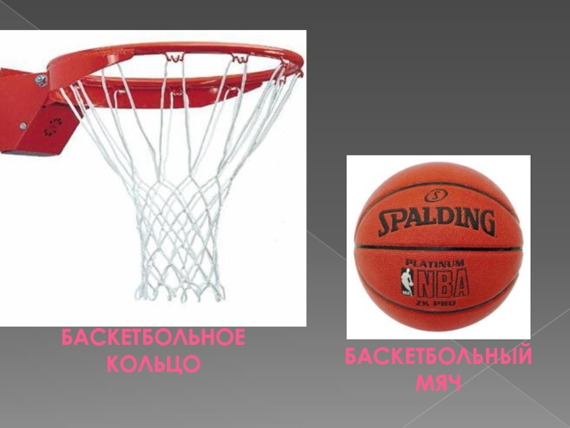 Баскетбольный мячБаскетбольное кольцо