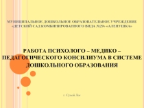 Работа психолого-медико-педагогического консилиума в системе дошкольного образования