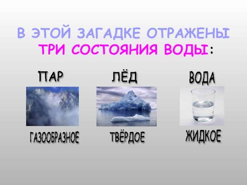 Лед вода пар. Проект три состояния воды для дошкольников. Загадки про воду в разном состоянии. Загадки про 3 состояния воды. Загадки про три состояния воды.