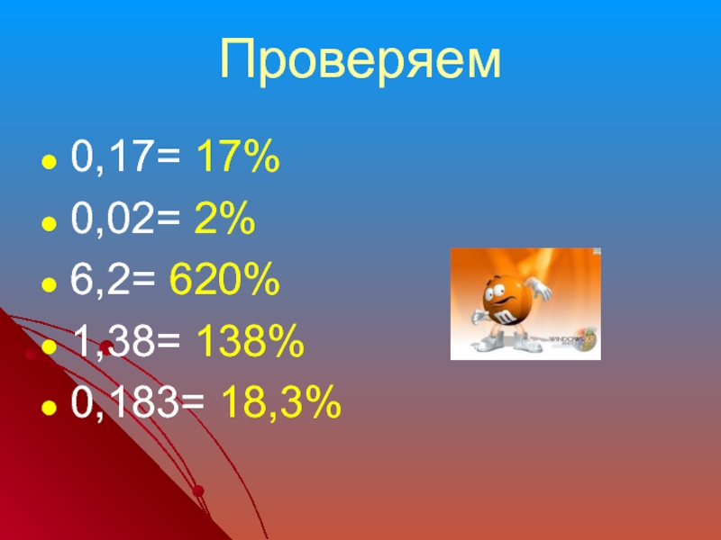 Презентация на тему проценты 5 класс мерзляк