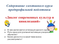 Диалог современных культур и цивилизаций