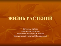 Жизнь растений