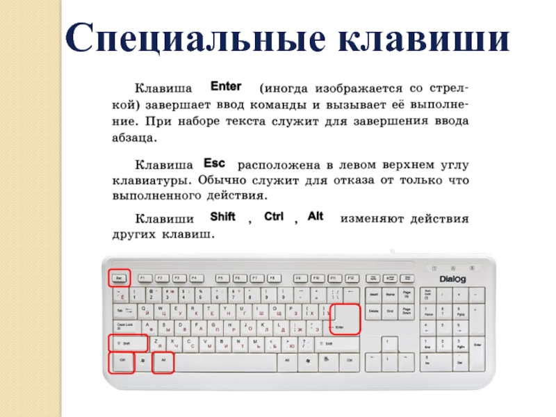 Клавишу введите код. Специальные клавиши. Специальные клавиши на клавиатуре. Специальные клавиши на компьютере. Функции специальных клавиш.