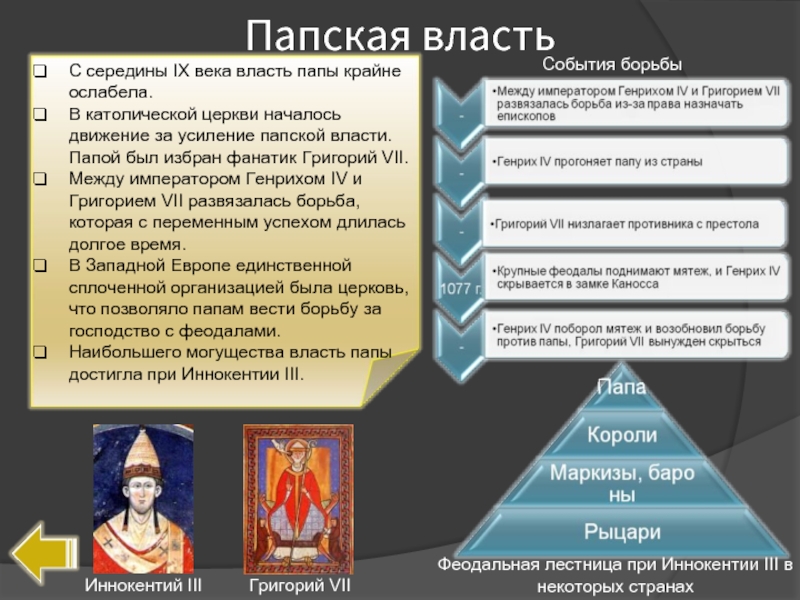 Презентация католическая церковь в 11 13 веках 6 класс