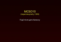 Події після дати балансу