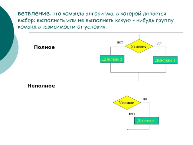 Виды алгоритмов информатика 8 класс презентация