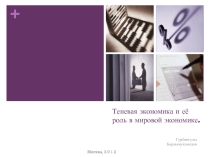 Теневая экономика и ее роль в мировой экономике