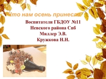 Что нам осень принесла