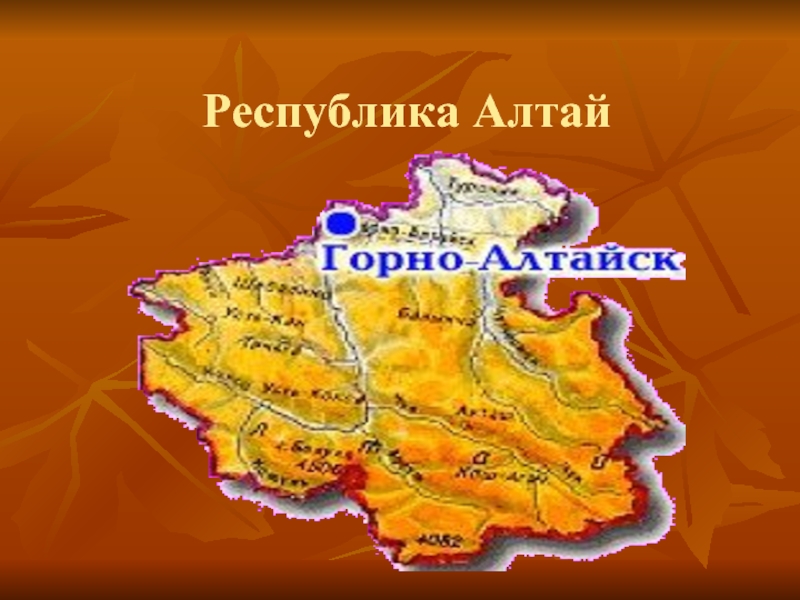 Горно алтайске карта