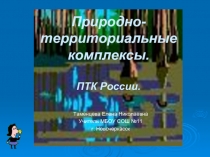 Природно- территориальные комплексы. ПТК России.