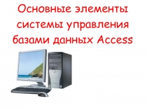 Основные элементы системы управления базами данных Access