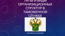 Типы и виды организационных структур в таможенной службе